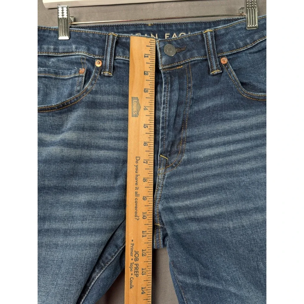 American Eagle Mens Airflex+ Slim Jeans Blue Denim Size 34x32